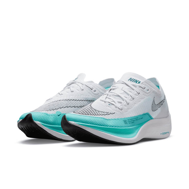 Nike ZoomX Vaporfly Next% 2 'White Aurora Green' (W) Angle 3