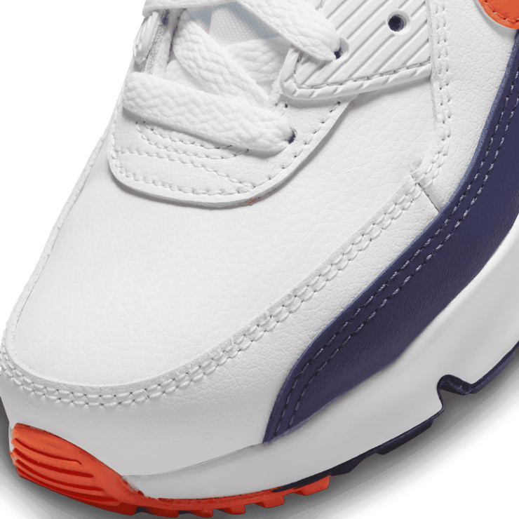 Nike Air Max 90 Leather 'White Midnight Navy' (PS) Angle 4