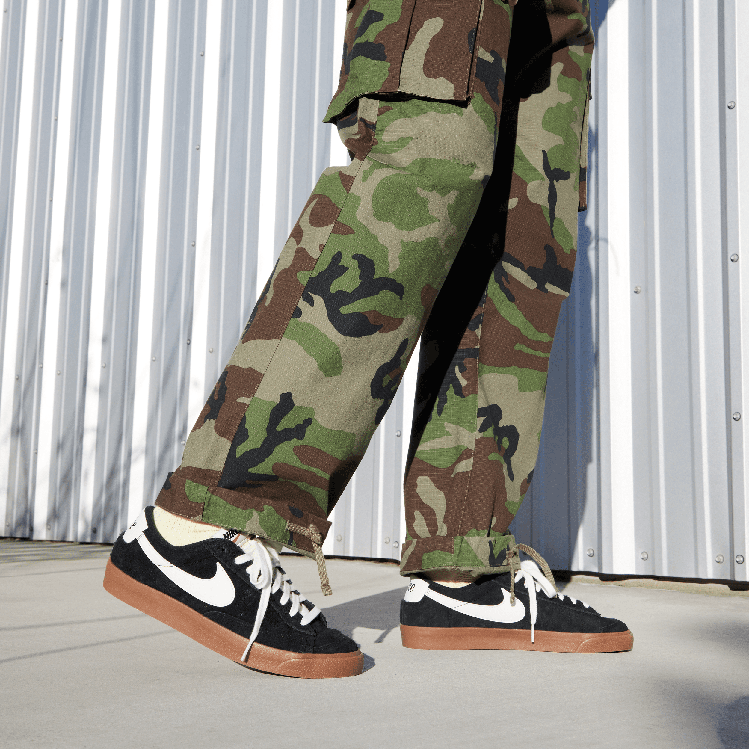 nike blazer with cargo pants