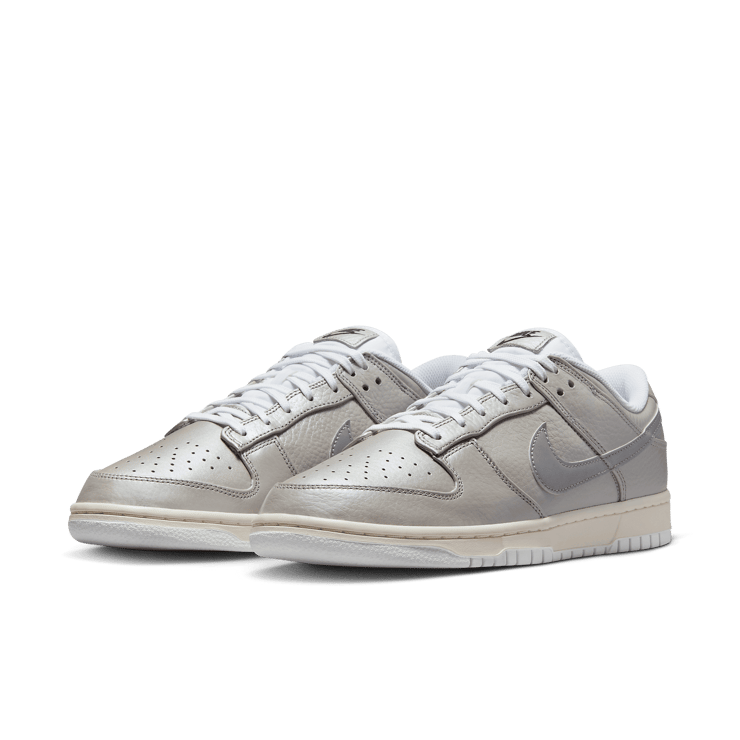 Nike Dunk Low Metallic Silver Angle 2