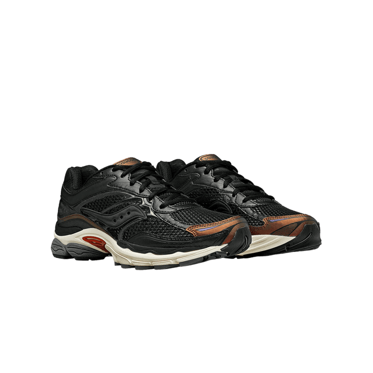 Saucony ProGrid Omni 9 Disrupt Silver Brown Angle 0