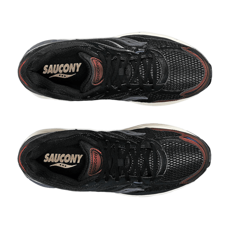 Saucony ProGrid Omni 9 Disrupt Silver Brown Angle 3