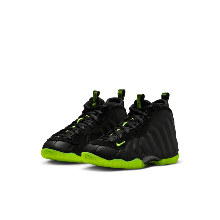 Nike Little Posite One Black Volt (PS) Angle 2