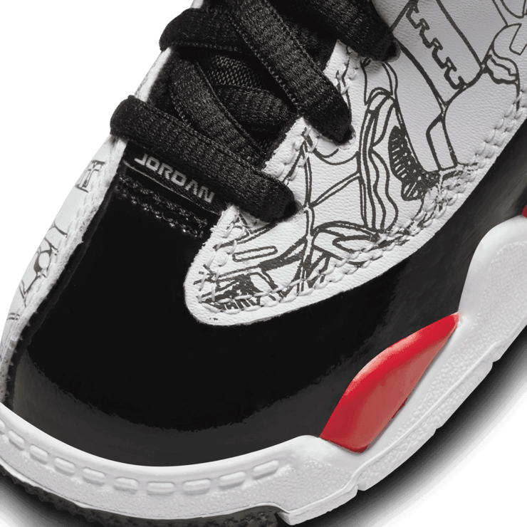 Jordan Dub Zero 'Fire Red' (TD) Angle 4