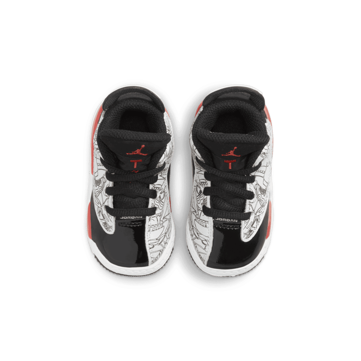 Jordan Dub Zero 'Fire Red' (TD) Angle 1