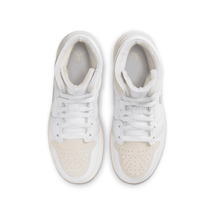 Air Jordan 1 Mid SE Craft 'Inside Out - White Sail' (GS) Angle 2