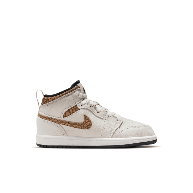Air Jordan 1 Mid SE 'Brown Elephant' (PS) Angle 1