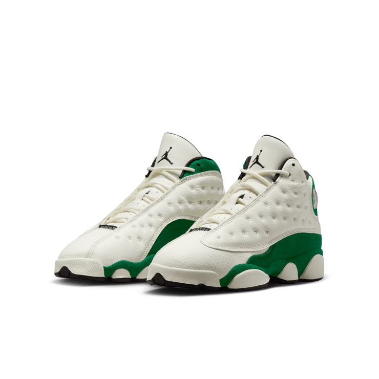 Air Jordan 13 Retro Sail Pine Green (GS) Angle 2