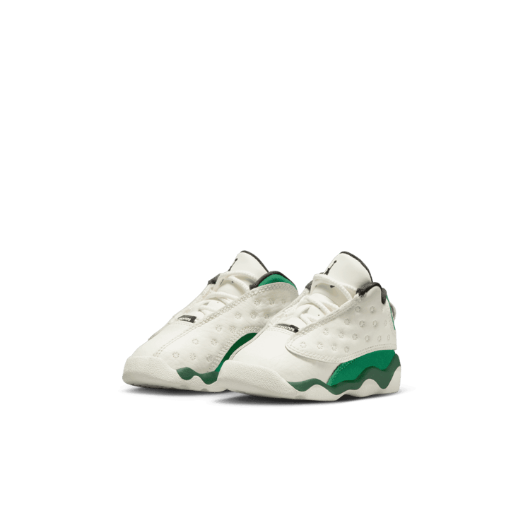 Air Jordan 13 Retro Sail Pine Green (TD) Angle 2