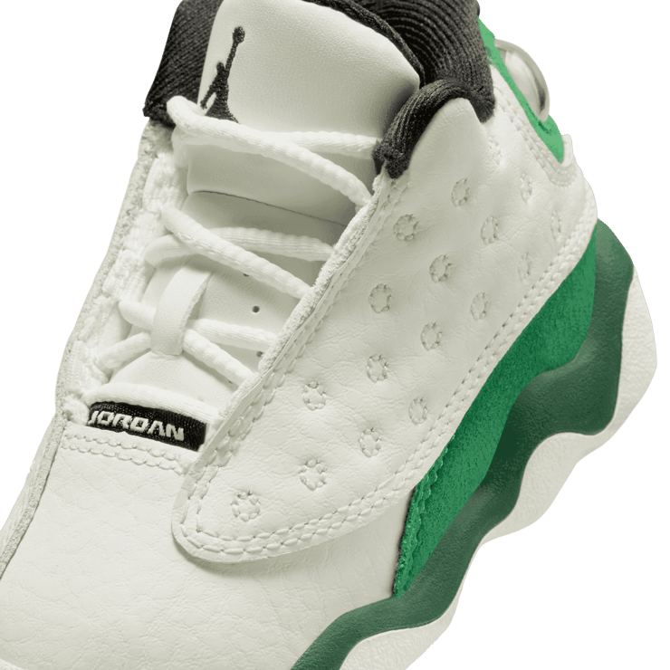 Air Jordan 13 Retro Sail Pine Green (TD) Angle 4