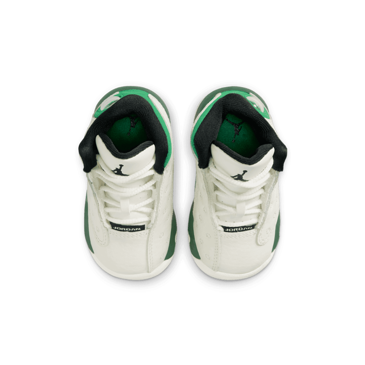 Air Jordan 13 Retro Sail Pine Green (TD) Angle 1