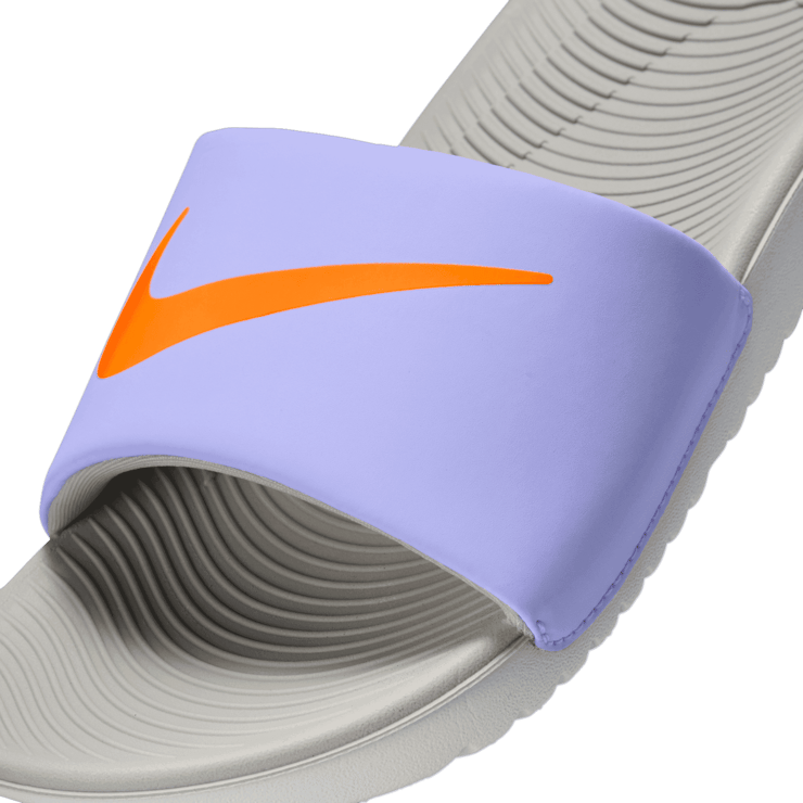 Nike Kawa Slide 'Purple Pulse Total Orange' (GS) Angle 3