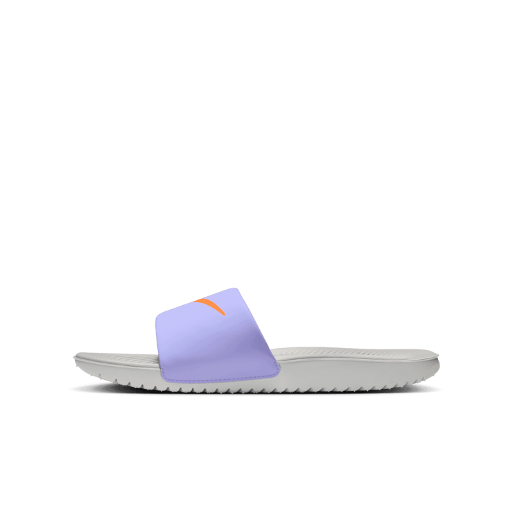 Nike Kawa Slide 'Purple Pulse Total Orange' (GS) Angle 0