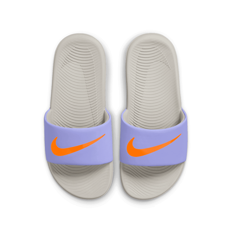 Nike Kawa Slide 'Purple Pulse Total Orange' (GS) Angle 2