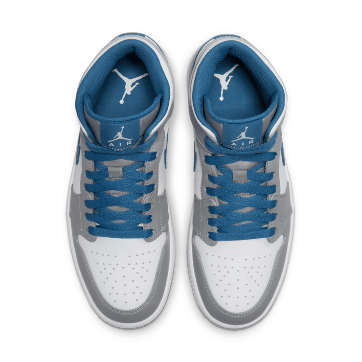 Air Jordan 1 Mid True Blue Angle 1