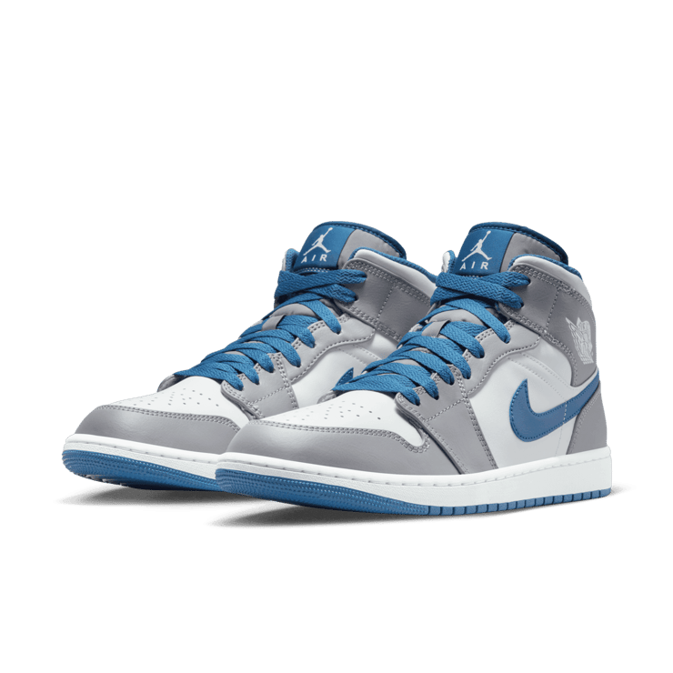 Air Jordan 1 Mid True Blue Angle 2