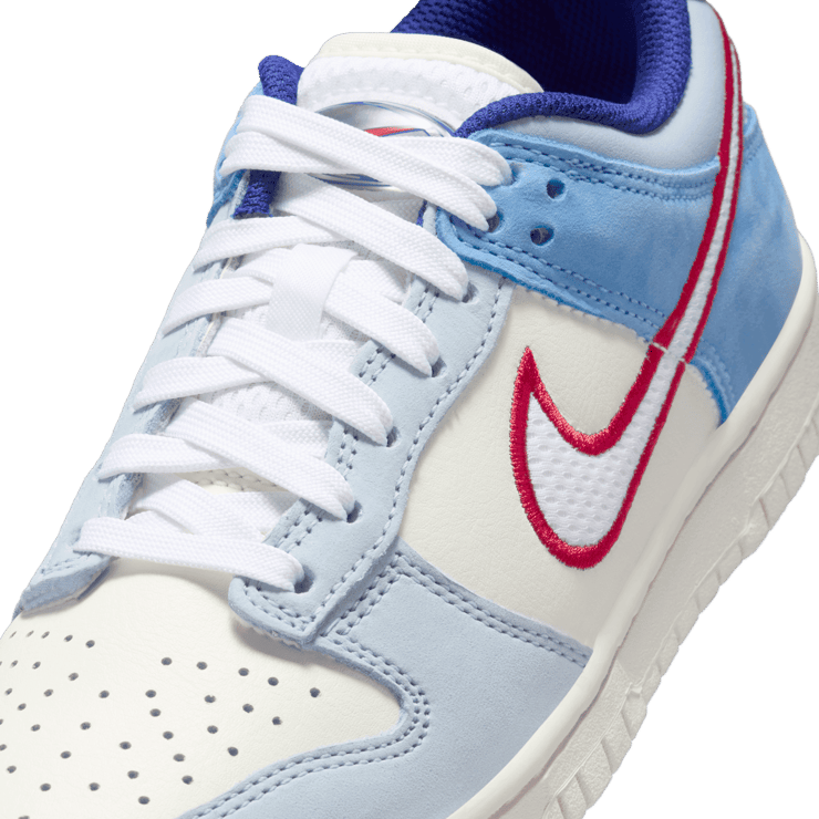 Nike Dunk Low 'Armory Blue Red Mesh' (GS) Angle 4