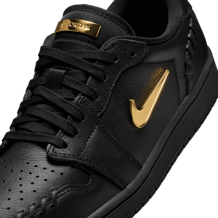 Air Jordan 1 MM Low Black Metallic Gold (W) Angle 4