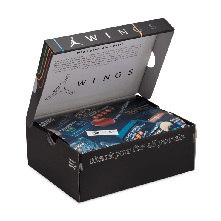 Air Jordan 1 Mid Wings NYC Subway (GS) Angle 13