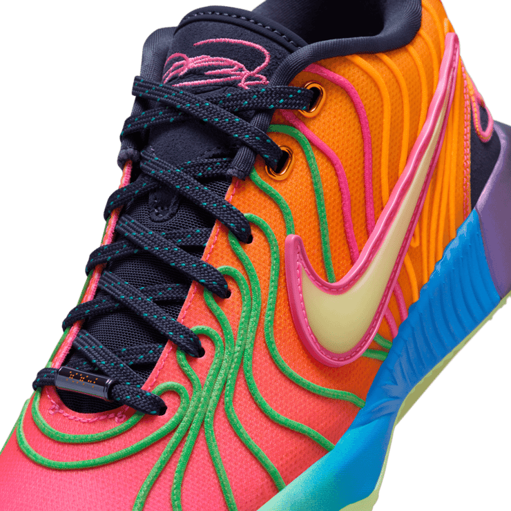 Nike LeBron 21 Optimistic Multi-Color (GS) Angle 4