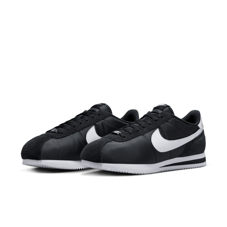 Nike Cortez TXT 'Black White' Angle 3