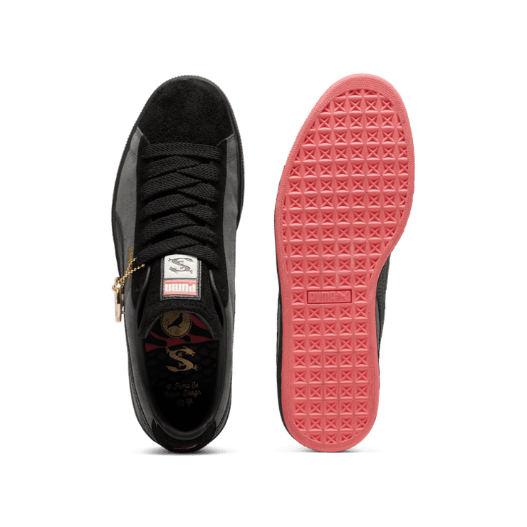 Puma Suede Staple Black Grey Angle 0