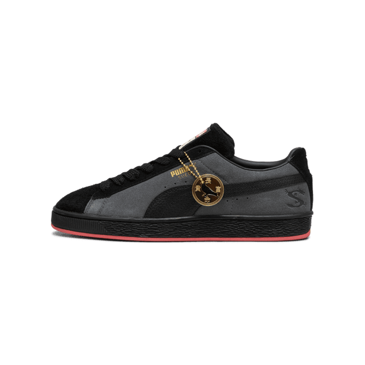 Puma Suede Staple Black Grey Angle 1