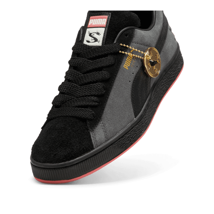 Puma Suede Staple Black Grey Angle 2