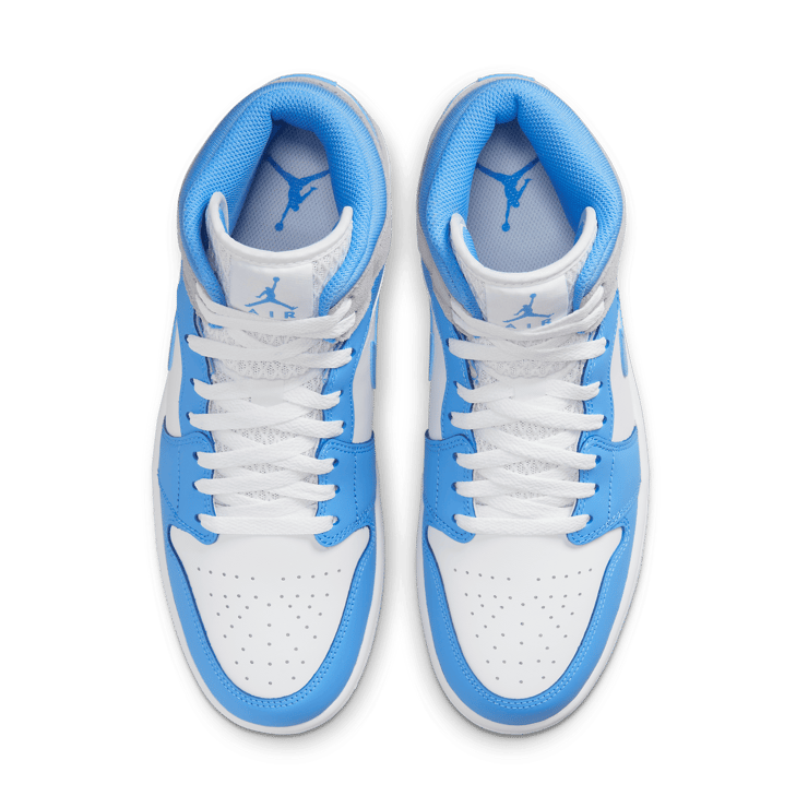 Jordan 1 Mid University Blue Grey Angle 1