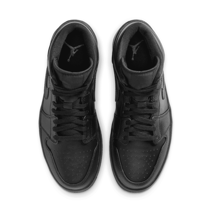 Jordan 1 Mid Triple Black Angle 1