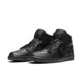 Jordan 1 Mid Triple Black Angle 2