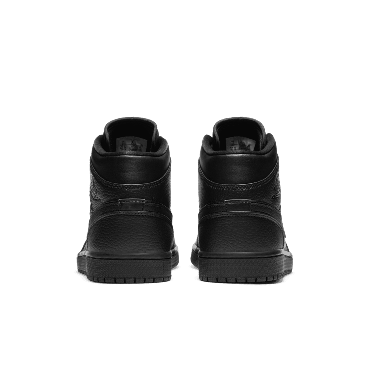 Jordan 1 Mid Triple Black Angle 3