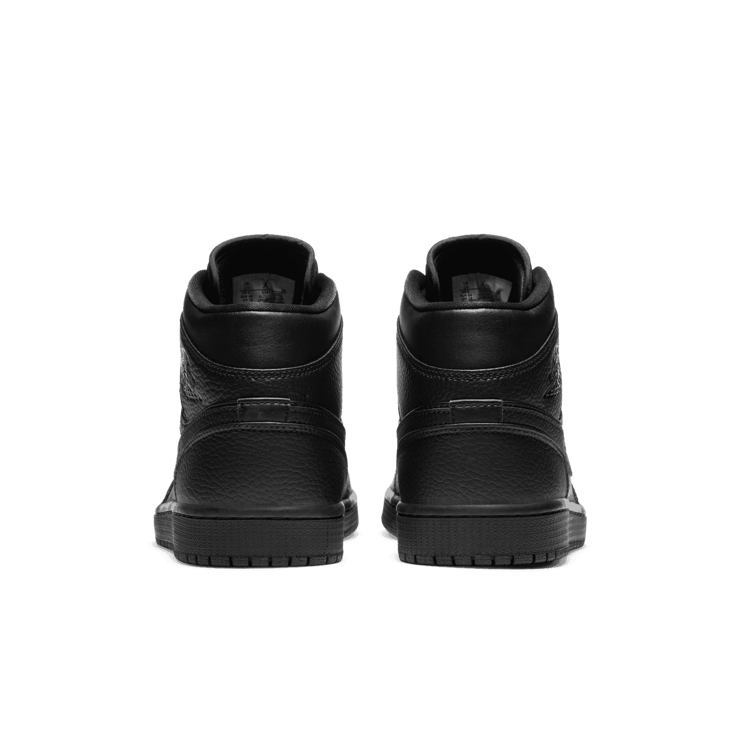 Jordan 1 Mid Triple Black Angle 3