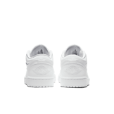 Jordan 1 Low Triple White Tumbled Leather Angle 3
