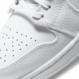Jordan 1 Low Triple White Tumbled Leather Angle 4