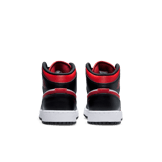 Air Jordan 1 Mid Black Fire Red (GS) Angle 3