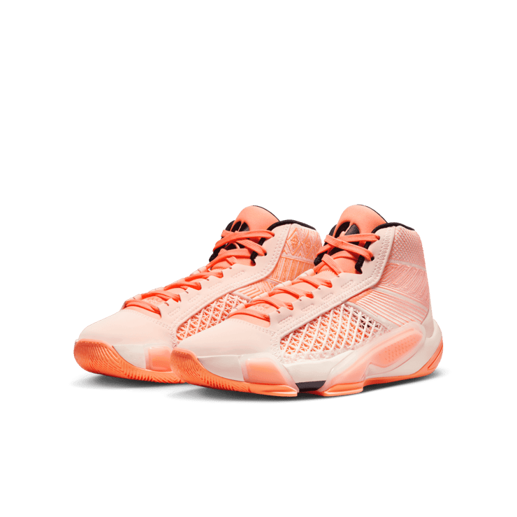 Air Jordan 38 Low Crimson Tint (GS) Angle 2