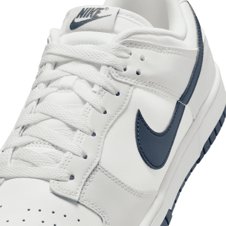 Nike Dunk Low Summit White Midnight Navy Angle 4