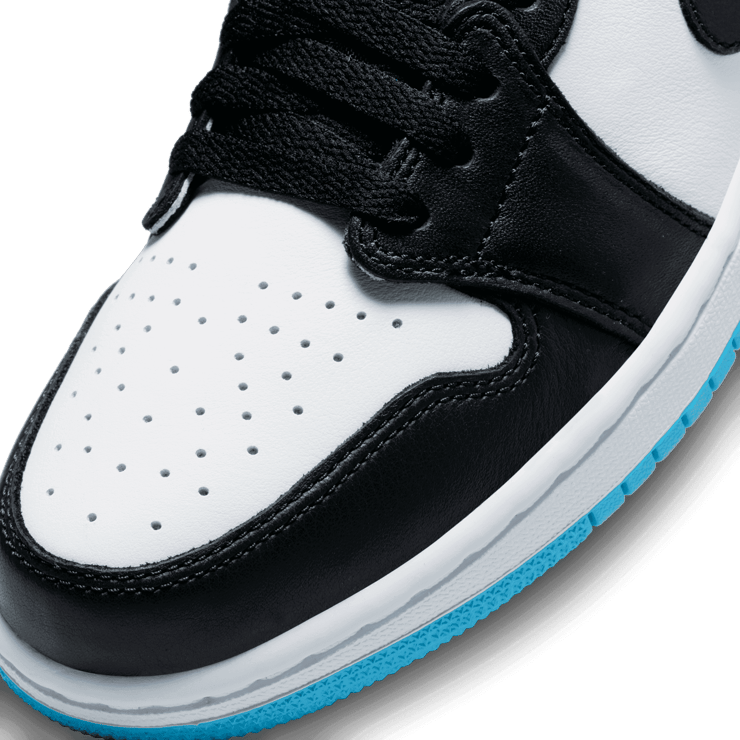 Air Jordan 1 Low Black Dark Powder Blue (W) Angle 4