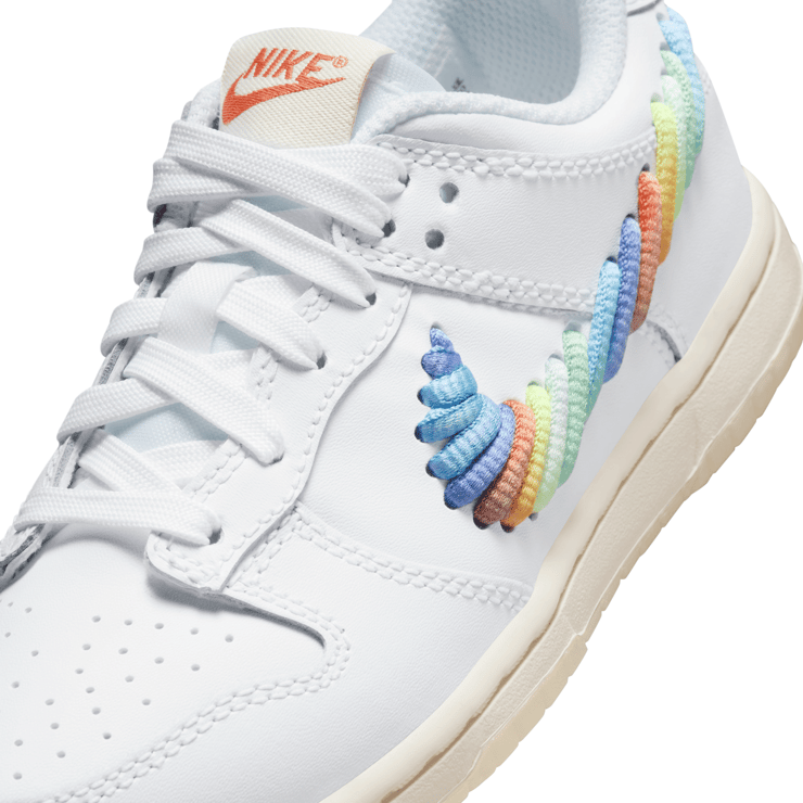 Nike Dunk Low 'Rainbow Lace Swoosh' (PS) Angle 5