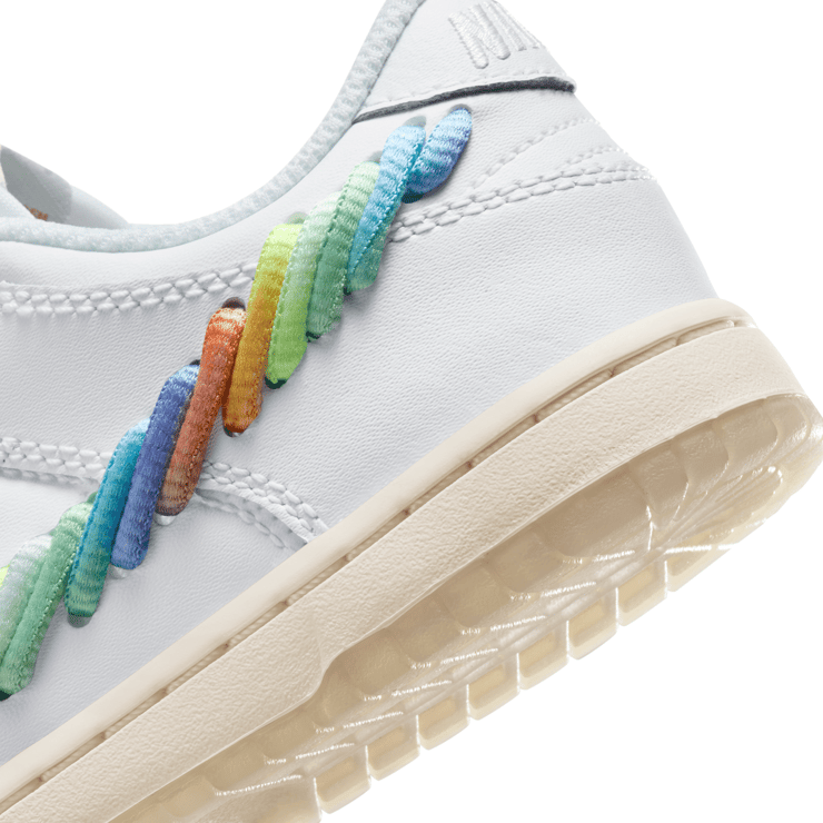 Nike Dunk Low 'Rainbow Lace Swoosh' (PS) Angle 6