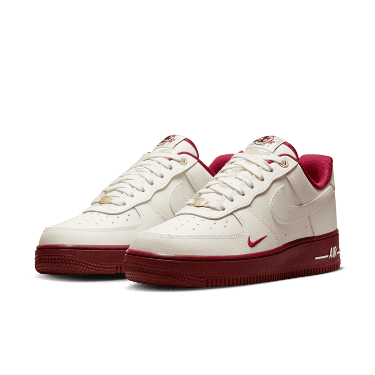 Nike Air Force 1 Low 40th Anniversary Sail Team Red (W) Angle 2