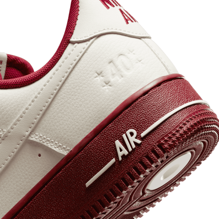 Nike Air Force 1 Low 40th Anniversary Sail Team Red (W) Angle 5