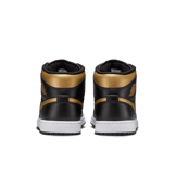 Air Jordan 1 Mid Black Gold Angle 3