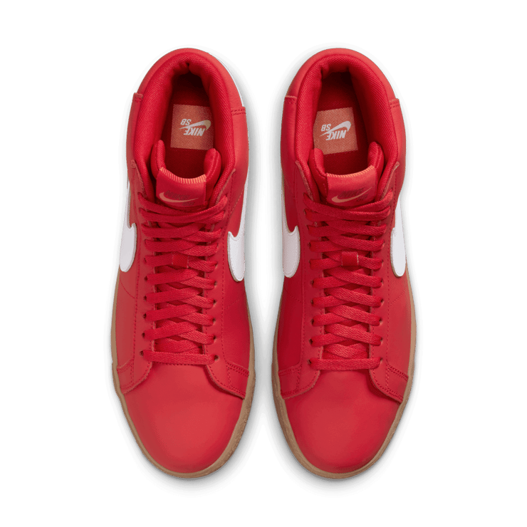 Nike SB Blazer Mid University Red Gum Angle 1