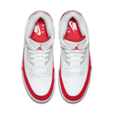 Jordan 3 Retro Tinker White University Red Angle 1
