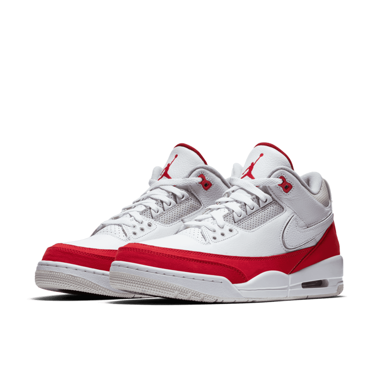 Jordan 3 Retro Tinker White University Red Angle 2