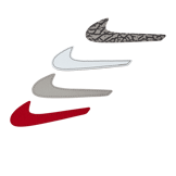Jordan 3 Retro Tinker White University Red Angle 5
