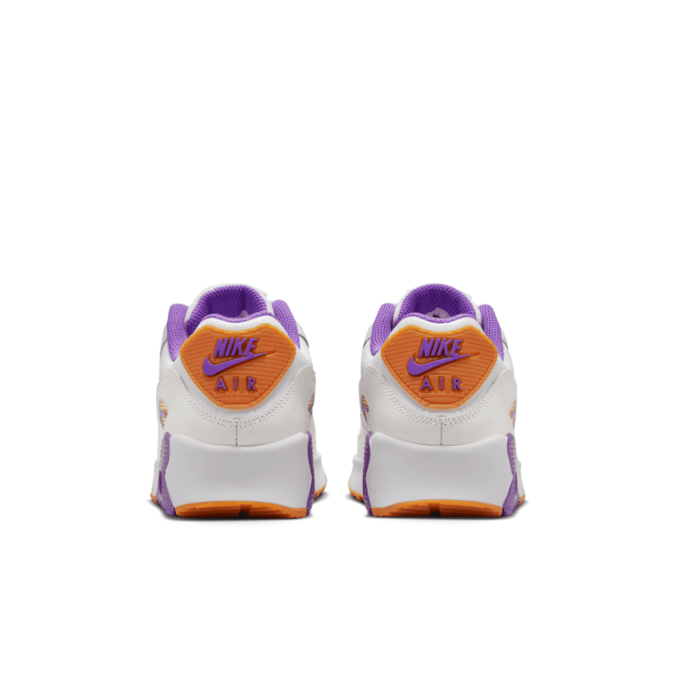 Nike Air Max 90 Leather 'White Action Grape' (GS) Angle 4