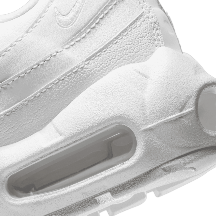 Nike Air Max 95 Recraft 'Triple White' (GS) Angle 5